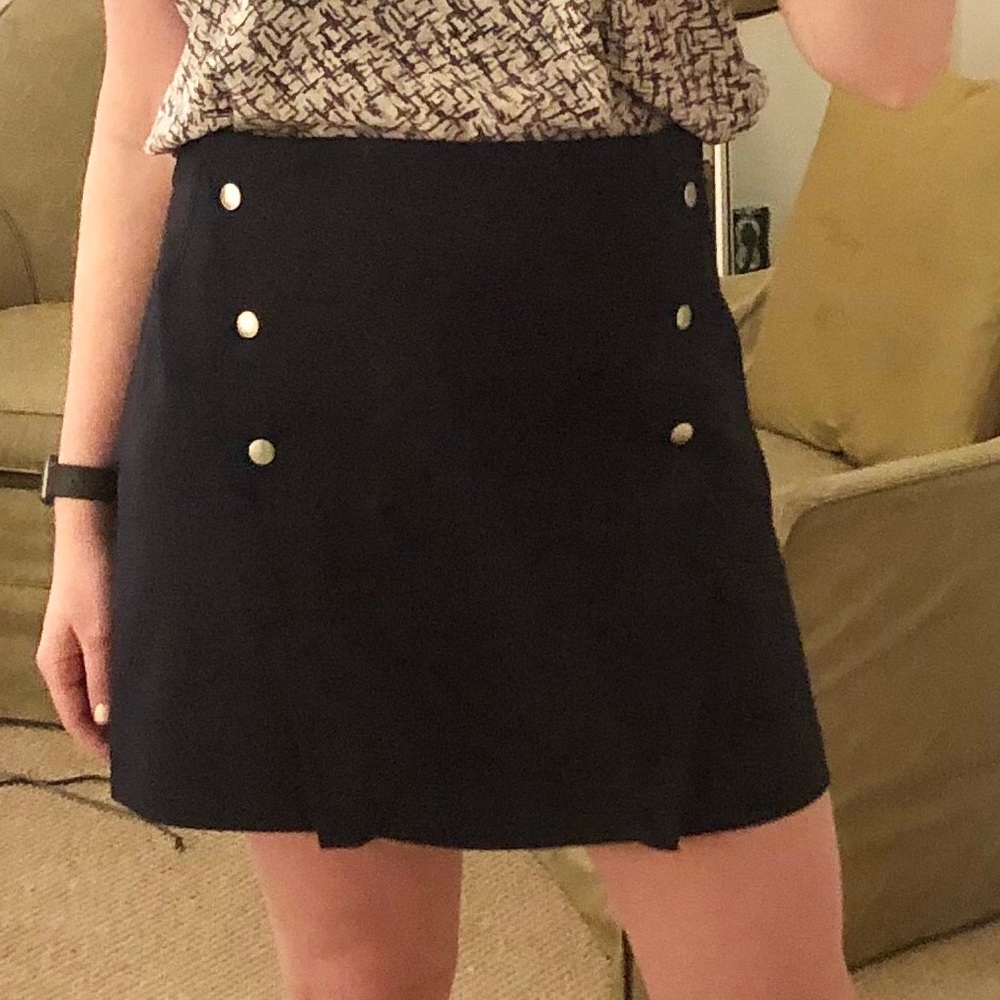 Navy Zara Skirt